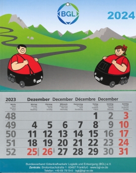 Brummi-Wandkalender 2024