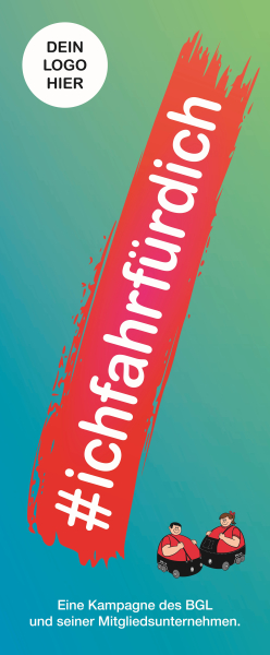 Roll-Up #ichfahrfürdich / Landesverband - Unternehmer