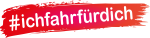 Aufkleber #ichfahrfürdich 20 cm - 10 Stück