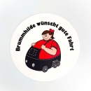 Aufkleber "Brummhilde" wünscht gute Fahrt Ø 148 mm